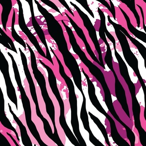 Colorful ,bright zebra print pink,purple
