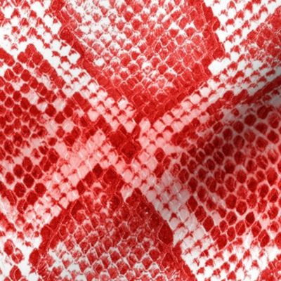 Snake skin texture bright red large scale