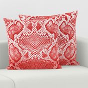 Snake skin texture bright red large scale