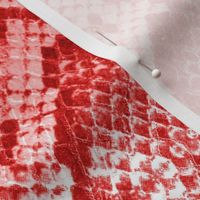 Snake skin texture bright red large scale