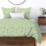 be wild tiger green linen