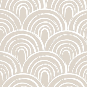 Earth Tone Taupe Gray Fabric, Wallpaper and Home Decor | Spoonflower