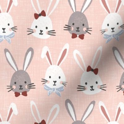 Cute Easter bunnies 22 blush pink