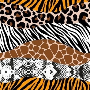Safari Animal prints mix small scale
