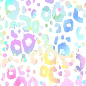 Pastel Leopard Print Fabric, Wallpaper and Home Decor | Spoonflower