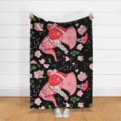 36x54 blanket valentine gnome