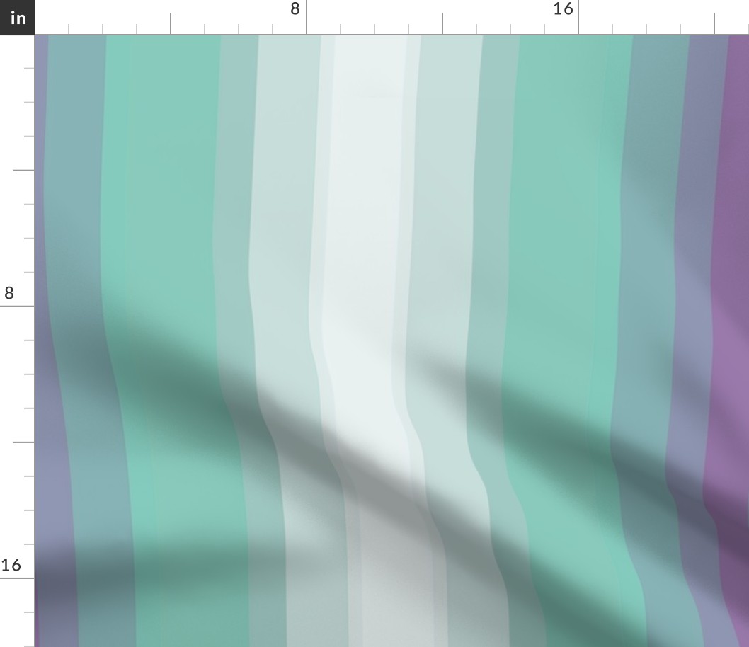 Vertical minty and lilac gradient stripes