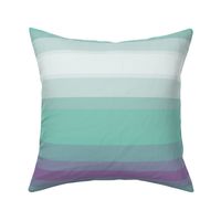 Horizontal minty and lilac gradient stripes