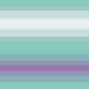 Horizontal minty and lilac gradient stripes