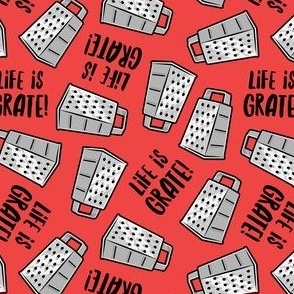 Life is Grate! - red - LAD22