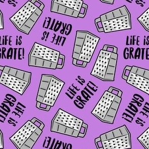 Life is Grate! - purple - LAD22