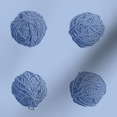 little yarn balls - Nouveau blues