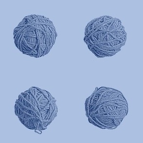 little yarn balls - Nouveau blues