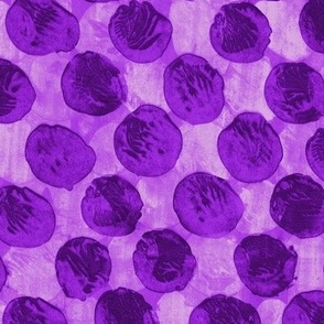 big messy paint dots - mad purple