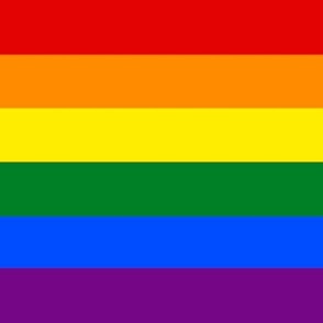 2” rainbow pride stripes