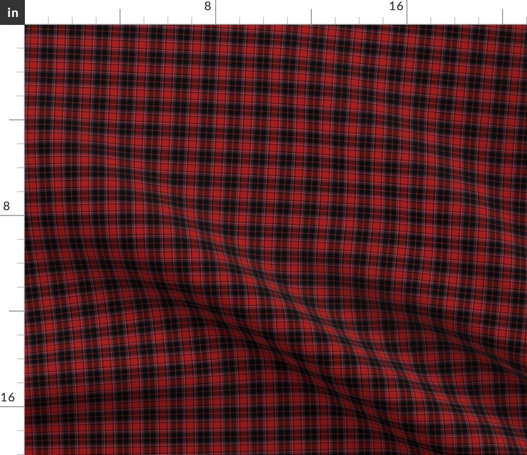 Calgary city red tartan, 1"