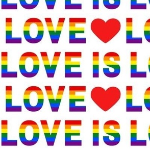 1.5” love is love pride stripes