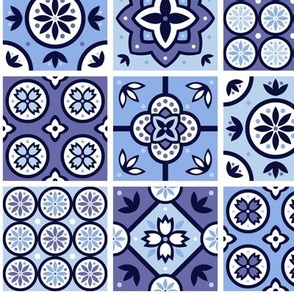 Spanish Tiles (Periwinkle)