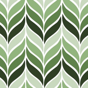 Shades of Green Sprig - 20in
