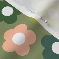 Fricassee* (Midcentury Colors on Sagebrush) || '50s and '60s scandi flowers