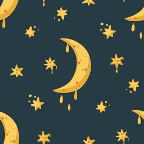 Star and moon cute dream design