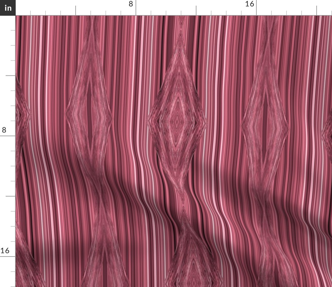 STSS5L - Medium - Southwestern Stripes in Garnet Red and Pink