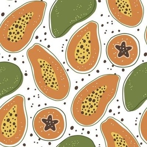  Papaya juicy summer fruit