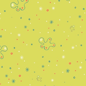 Floating Dots Lime