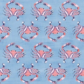 Coral Reef Crabs (dusty blue) small