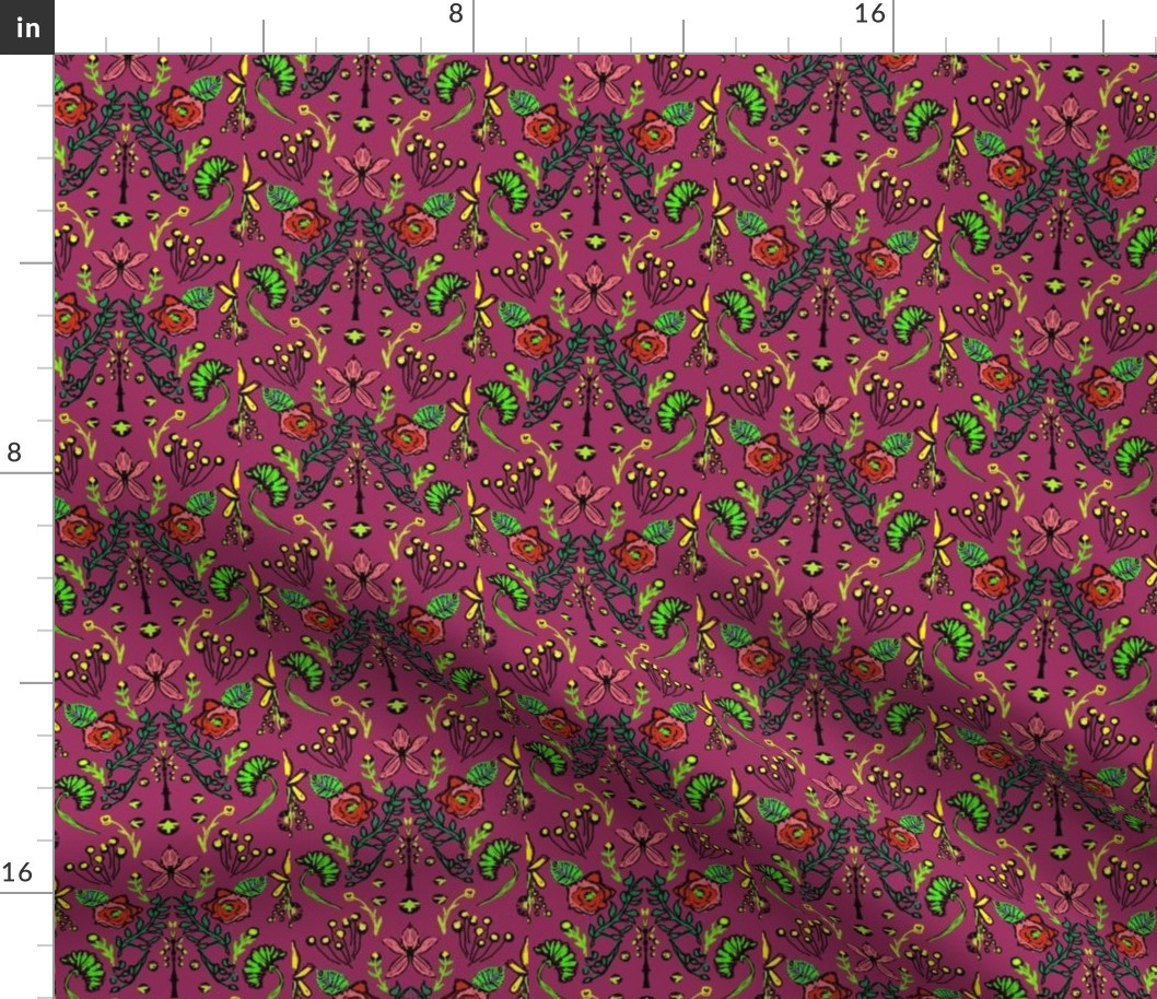 Wine Colored Scatter design