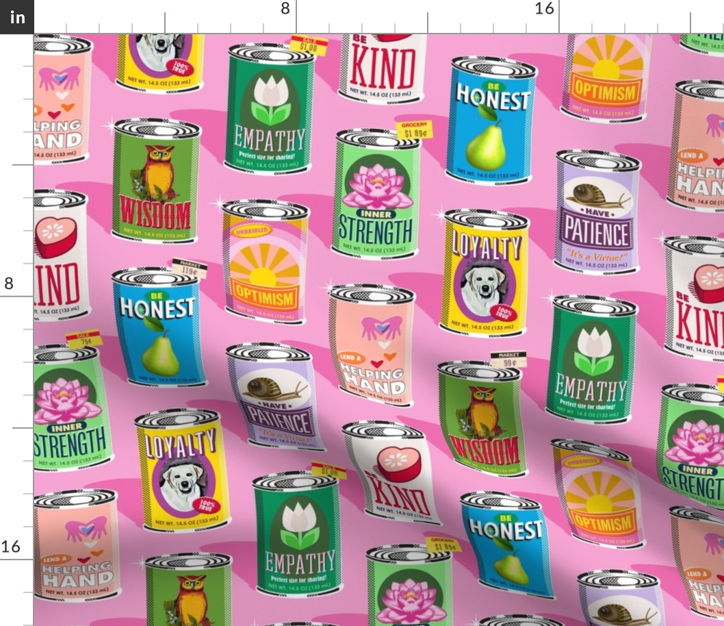 Canned GOODs (Custom 4" Cans) (Bubblegum) || punny cans of food