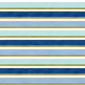 Mod Nautical Stripes (classic blue-dusty blue-mint-olive green)