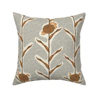 natisha peony vine - cream charcoal gold