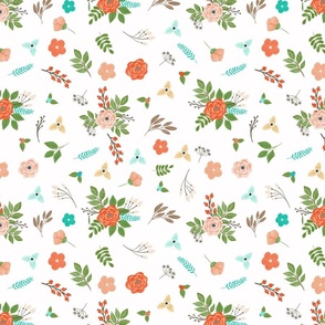  Mint & Coral Floral Collection- 7