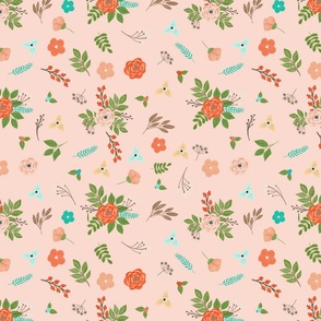 Mint & Coral Floral Collection- 5  