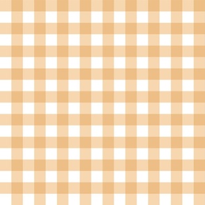 Gingham Fabric- Mustard Yellow- 1 inch- Large Check Fabric- Yellow Plaid- Sunflower- Spring- Easter- Summer- Baby