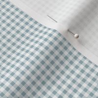 Gingham Fabric- Teal Green- 1 8 inch- Mini Check Fabric- Eucaliptus- Pastel Pine Green- Spring- Easter- Baby- Pastel Colors