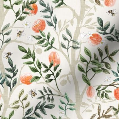 Orange Grove (cream/emerald) MED 