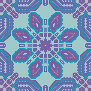 Pixel Geometric Mandala  large