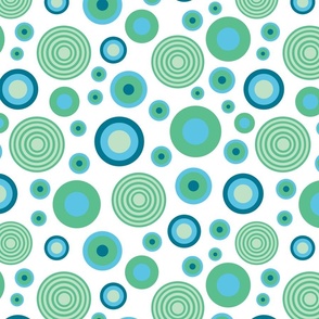 Green and blue circles on white background.