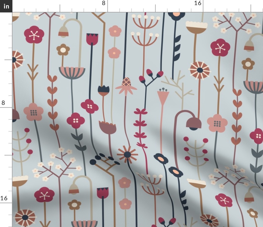 Large Scandinavian Floral