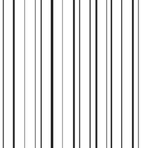 white and black stripes