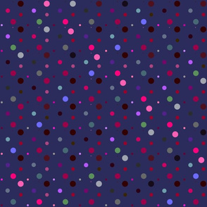 Purple Dots Dark Small