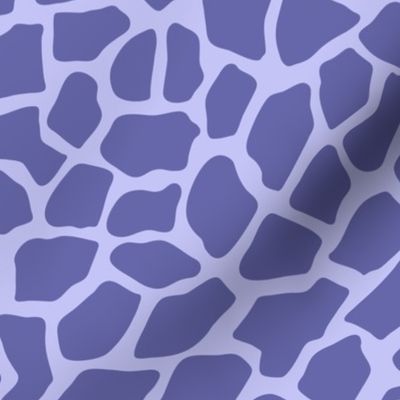 Medium scale Violet-blue very peri giraffe spots pattern