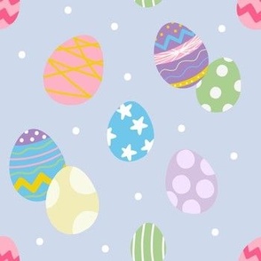 Easter Eggs Blue