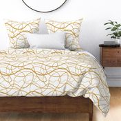 Golden chains glamour watercolor pattern 