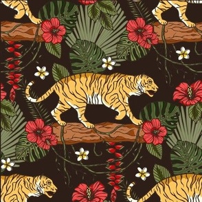 Tropical Bengal tiger
