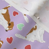 Tiny Kooikerhondje - Valentine hearts