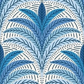 boho palm/blue/large
