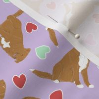 Tiny Nova Scotia Duck Tolling Retrievers - Valentine hearts